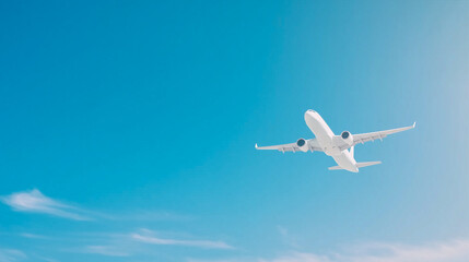 Obraz premium Concept of airplane travel to exotic destination