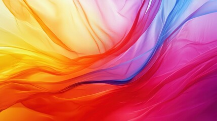 Obraz premium Colorful Fabric Drapes in Vibrant Hues