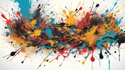 Colourful spray paint background. Colourful splashing paintings water 