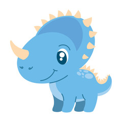 cute dinosaur tender cartoon