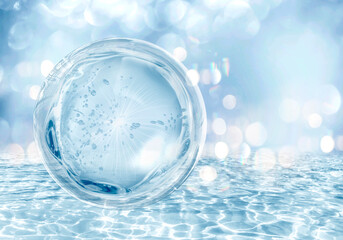 blue bubble molecule for cosmetics product