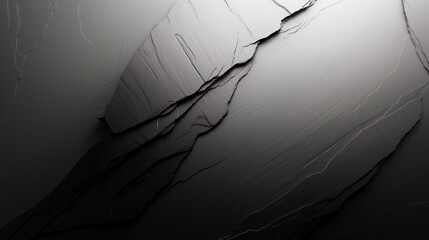 High-resolution photography of sleek black slate layers with sharp edges.