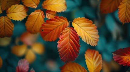 Fototapeta premium Autumn leaves close-up.