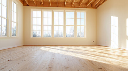 Obraz premium Drywall finish building industry new home construction interior 