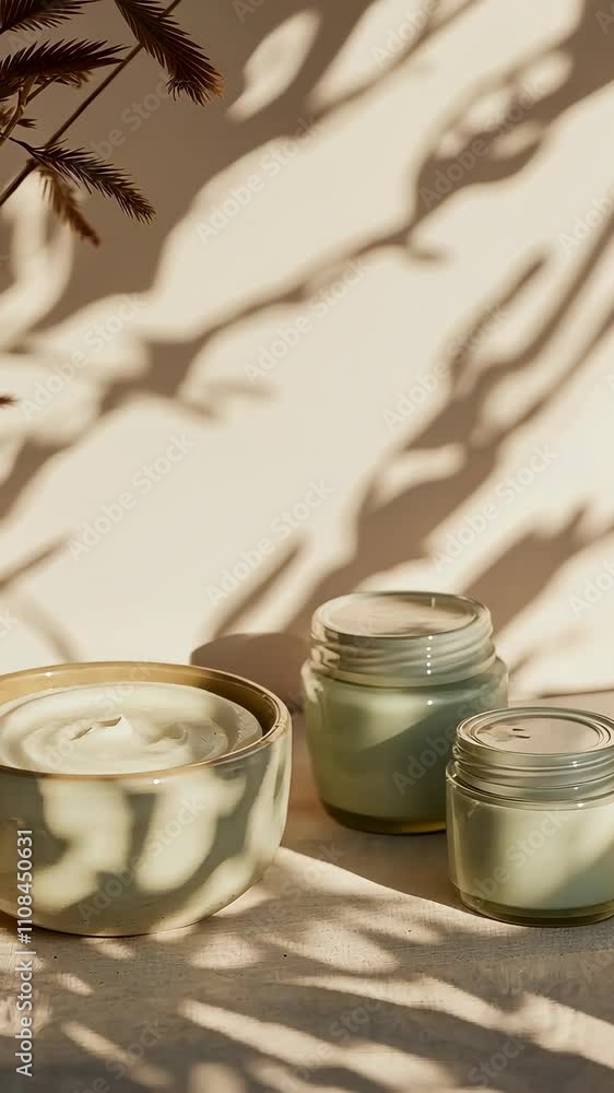 Poster candle arrangement on a textured surface with natural shadows creating a warm atmosphere