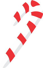 Cartoon Christmas candy cane