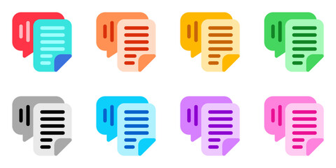 Editable speech recognition, transcription vector icon. AI technology, artificial intelligence. Part of a big icon set family. Perfect for web and app interfaces, presentations, infographics, etc