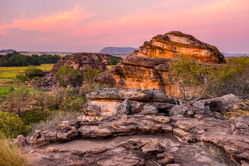 Rocks under Sunset at Kakadu National Park © Michael