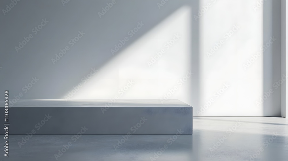 Poster minimalistic light grey background with soft gradient effect, smooth and clean surface, perfect for 