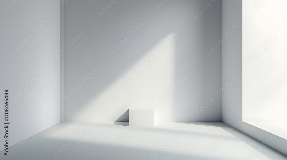 Poster minimalistic light grey background with soft gradient effect, smooth and clean surface, perfect for 