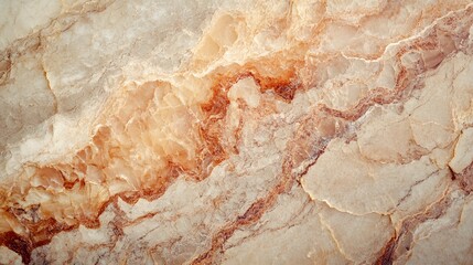 Obraz premium Light beige marble texture with subtle veins, creating an elegant, clean background with a large area for product placement.