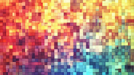Abstract colorful pixelated background.