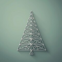 abstract christmas tree