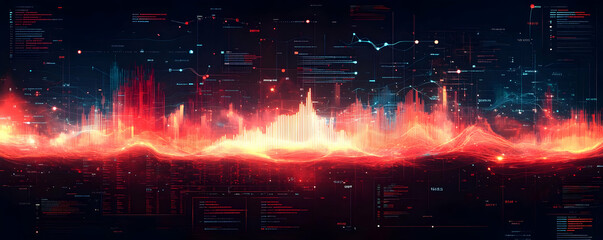 Abstract Digital Landscape Illustration