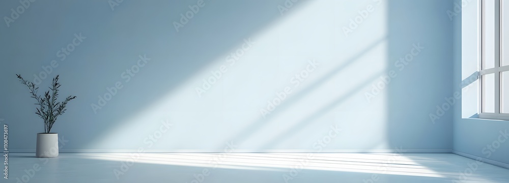 Aufkleber simple light blue background with smooth transition, providing a spacious and clean backdrop for pro