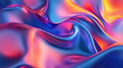 Obraz premium Abstract Colorful Swirling Liquid Gradient Design