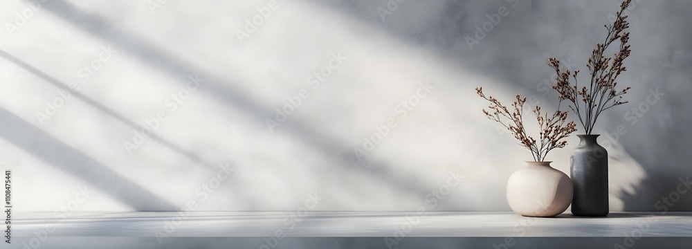 Poster smooth pale grey background with soft gradient effects, giving a calm, neutral backdrop and generous