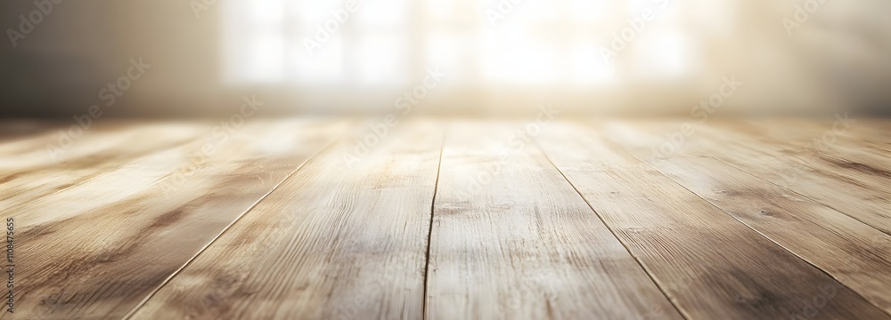 Poster light natural wood texture background, offering a polished surface with soft grain details and plent