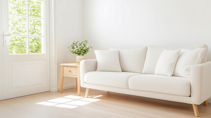 Fototapeta premium living room in modern apartment 