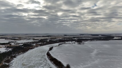 Fototapeta premium Frozen Red River