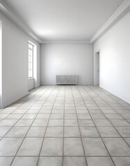 Fototapeta premium empty white room