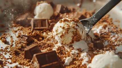 Decadent Chocolate & Vanilla Ice Cream Dessert Recipe