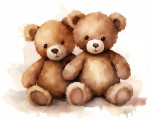 Obraz premium two teddy bears