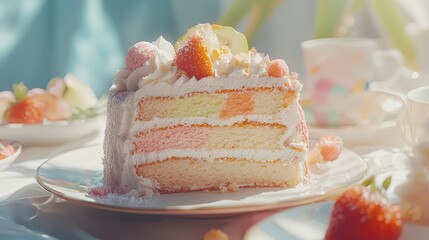 Delicious Strawberry and Cream Layer Cake: Perfect for Any Occasion