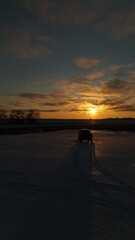 Fototapeta premium Cold Winter Sunset