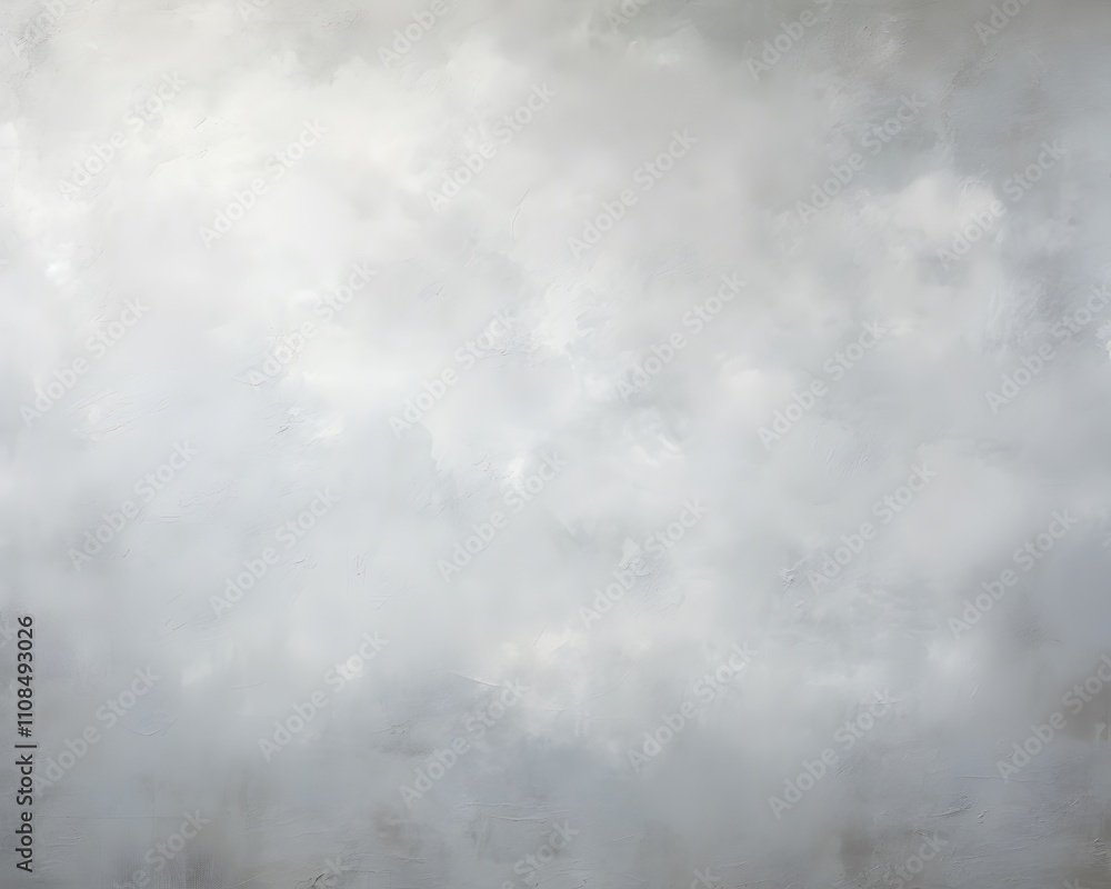 Poster a soft, abstract depiction of clouds in a muted color palette.
