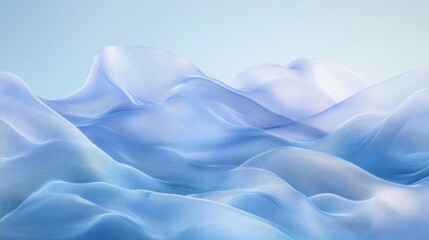 Obraz premium Abstract Blue Fabric Waves
