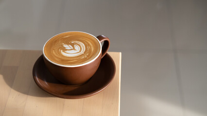 morning latte art coffee