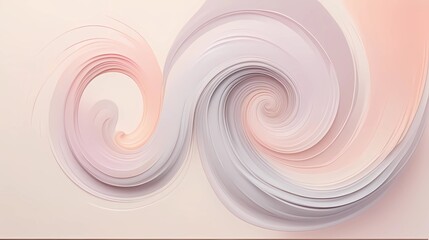 Elegant Gradient Swirls in Peach and Pink with Open Negative Space