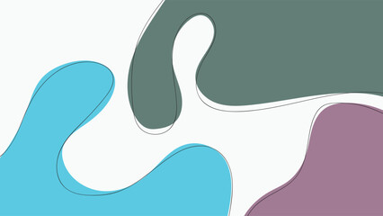 ABSTRACT BACKGROUND WITH HAND DRAWN SHAPES COLORFUL FLAT DESIGN VECTOR TEMPLATE FOR WALLPAPER, COVER DESIGN
