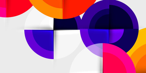 Obraz premium Target circle geometric abstract shapes. Vector Illustration For Wallpaper, Banner, Background, Card, Book Illustration, landing page