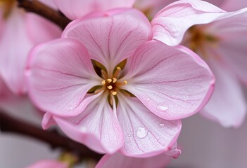 A Close Up of a Cherry Blossom Petal A detailed examination of a