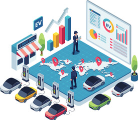 Isometric Global Electric Vehicle Market Growth Analysis