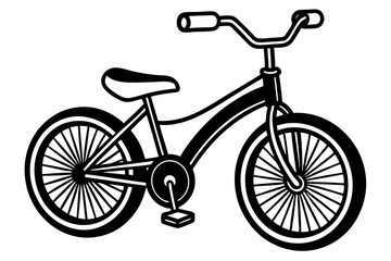 Fototapeta premium baby cycle with silhouette white background vector illustration