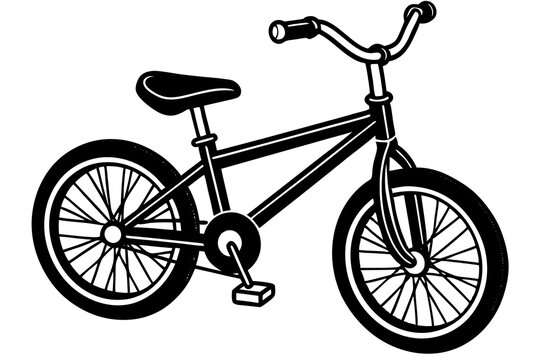 baby cycle with silhouette white background vector illustration