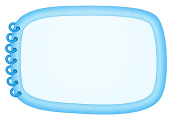 Cute Blue Spiral Notepad
