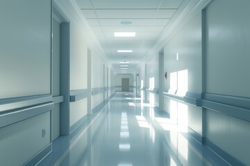 Obraz premium Clean backdrop in a rehabilitation center suitable for overlaying text.