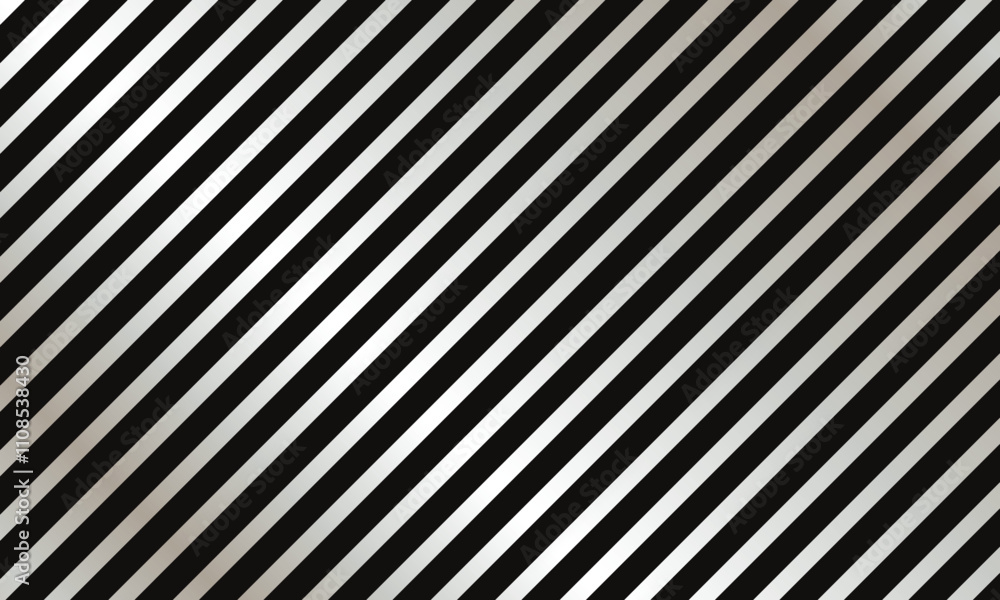 Poster abstract monochrome geometric silver gradient diagonal line pattern can be used background.