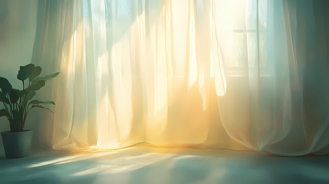 Empathetic therapy session gentle sunlight filtering through gossamer curtains creating safe haven for emotional healing and mental health support. Gossamer. Illustration