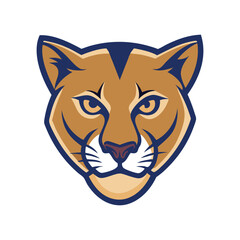 Obraz premium A sleek, powerful panther mascot-logo exuding strength, agility, and confidence. Its fierce eyes and dynamic pose embody courage and determination, making it unforgettable and iconic.