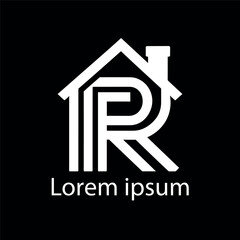 Home leaf logo design template