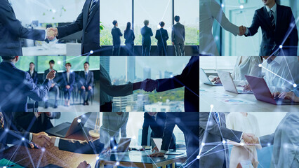 business, handshake, shaking hands, network, connection, connect, teamwork, cooperation,...
