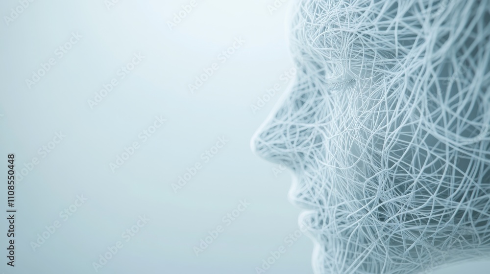 Poster abstract art and ai exploring innovative concepts in a digital environment