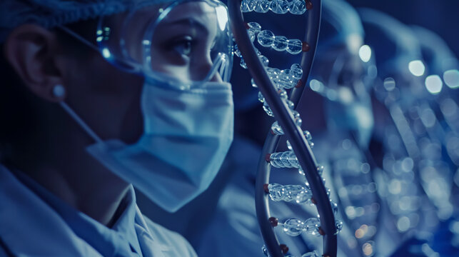 Genetic Engineering Activism: Activists fight against unethical manipulation of human DNA in a world where genetic engineering is commonplace.