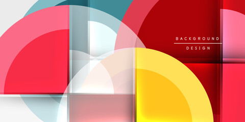 Obraz premium Techno circles and semi circles. Vector Illustration For Wallpaper, Banner, Background, Card, Book Illustration, landing page