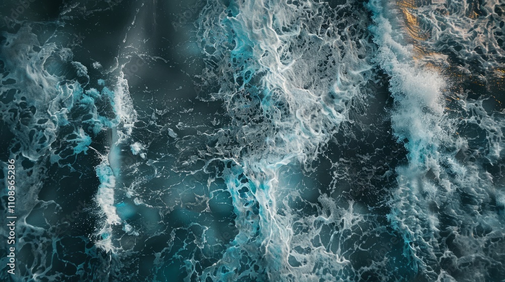 Poster texture background shot from above, featuring captivating patterns and subtle nuances